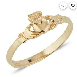 14kt Solid Gold Claddagh Ring